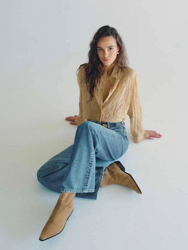 Dominique Ankle Boot - Hazel Suede